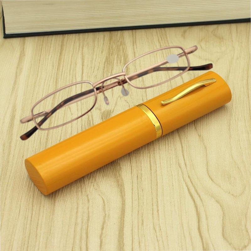 Frame Slim Metal Reading Glasses With Aluminum Alloy Storage Box Gift Fashion