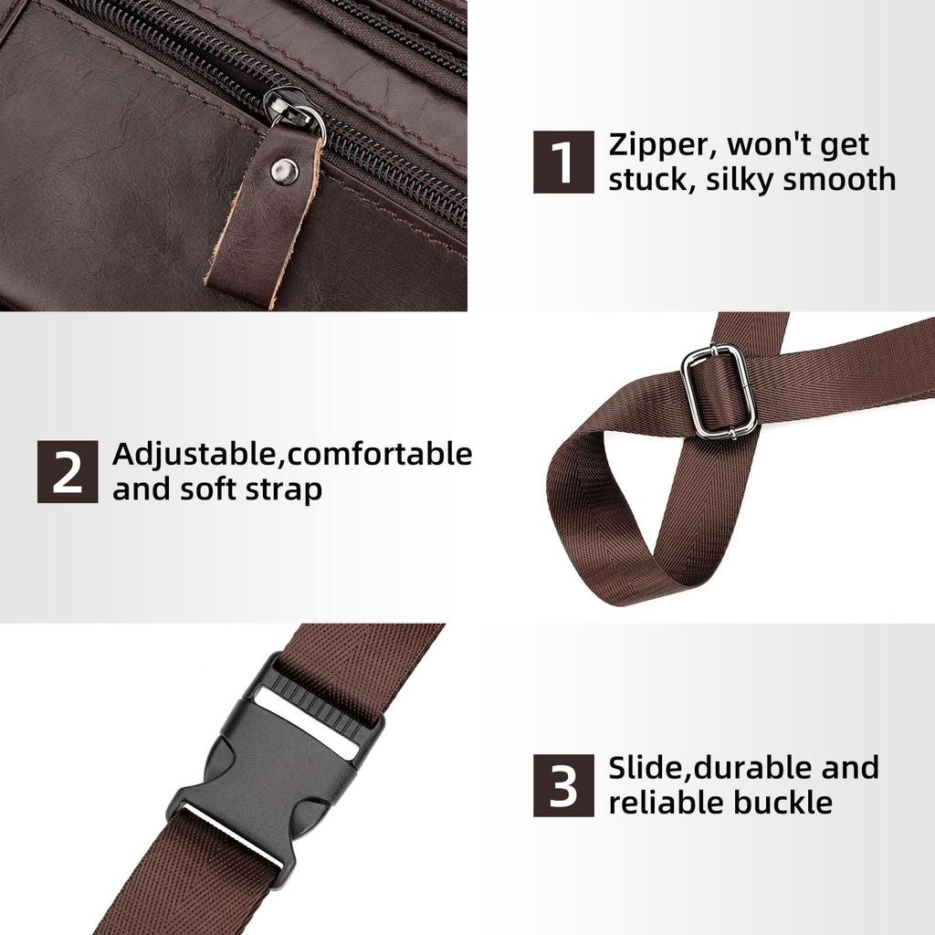Humerpaul Famosa marca de moda para hombres, riñoneras de cuero genuino, organizador, bolsa de viaje para el pecho, cinturón de cintura, riñonera pequeña para teléfono móvil
