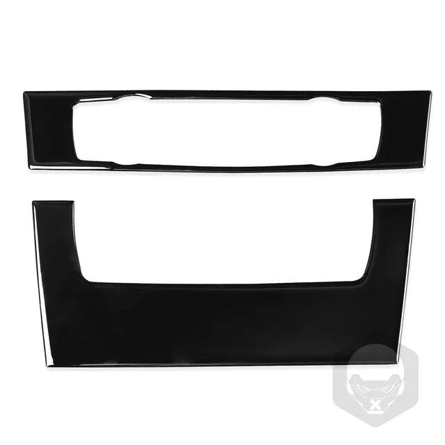 For Bmw 3 Series 2005-2012 E90 E92 Piano Black Air Conditioner CD Control Panel Plastic Cover Car Interior Accessoriers Sticker