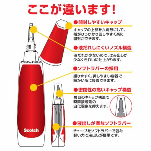 Scotch Strong Instant Adhesive Shockproof for Professionals and Hobbies 5g (x 3)