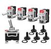 5Pcs Heavy Duty Car Boat Rocker Toggle Switch 15A 250V 2Pin SPST ON/OFF Rocker Switches with Waterproof Boot Spst Rocker Switch
