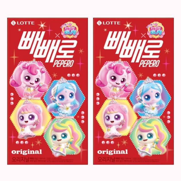 Lotte Pepero X Catch! Teenieping Limited Edition (Original / White Cookie) 8-Pack (4 Options)