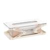Adjustable Tissue Box Plastic Clear Desktop Tissue Paper Case With Spring Office Tabletop Fashion Creative Tissue Box