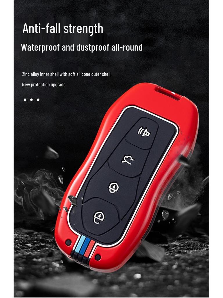 Premium Key Cover for Geely Boyue PRO/Xingyue 21, Vision X6 - Full Protection Shell and Buckle