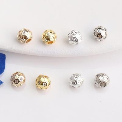 14K Gold Filled Zirkonia Inlaid Abstandshalter Perlen für DIY Schmuck - Armbänder & Halsketten