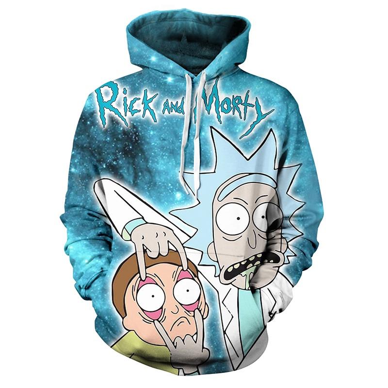 Cartoon And Rick 3d Print Casual Hoodies Women Men Sweatshirt New Pullover