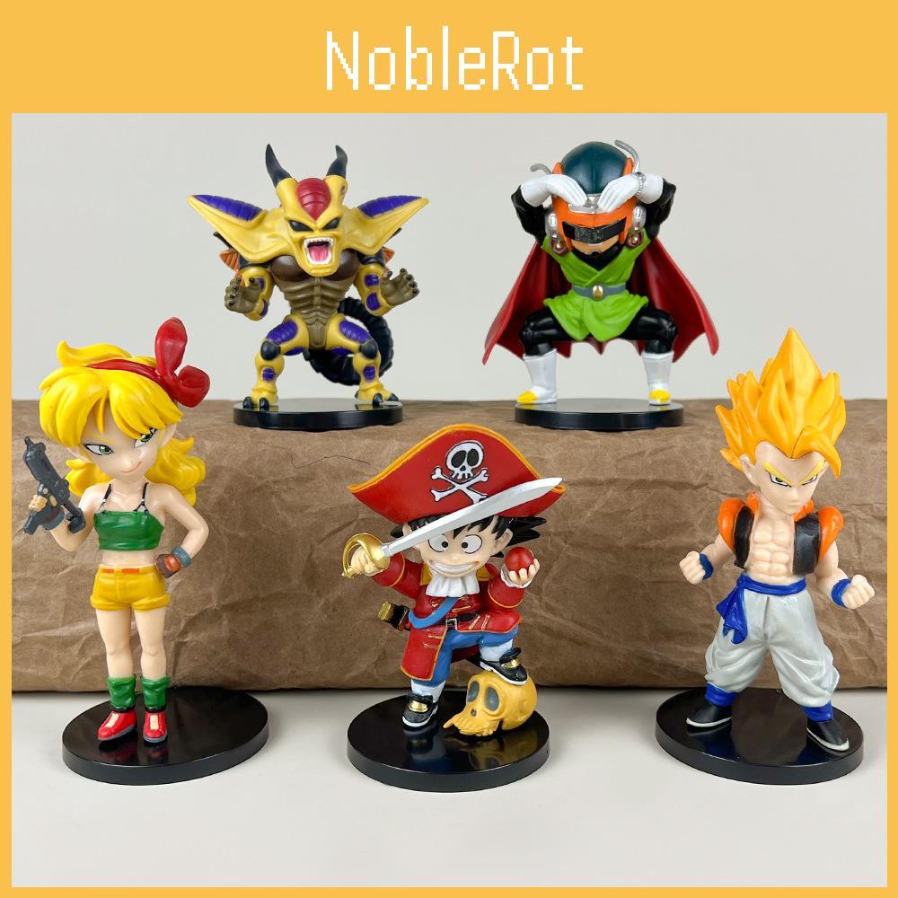 Dragon Ball Q Verze Saiyan Model PVC Figurka S Designem Pirátského Kostýmu Pro Sběratele A Děti