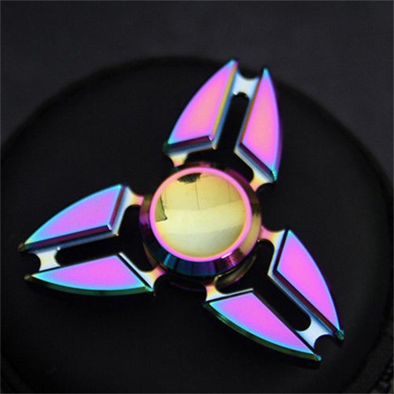 Spinner de Mão Fidget de Liga Arco-Íris Luxuoso Para Alívio do Estresse e Aprimoramento do Foco