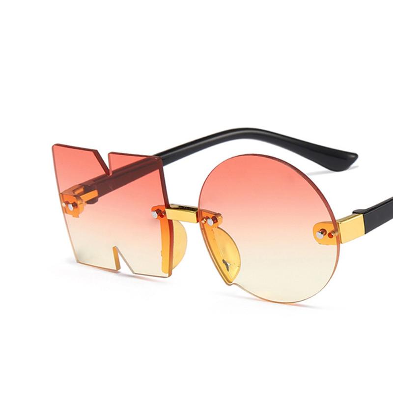 

Модні барвисті сонцезахисні окуляри з літерами UV4 Розкішні дитячі сонцезахисні окуляри для дівчаток і хлопчиків, трендові відтінки, окуляри, вуличні окуляри as the photo