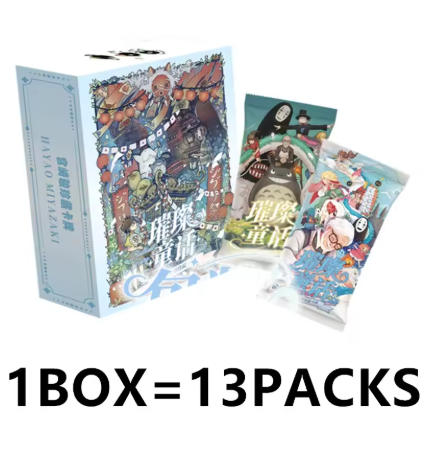 Genuine Hayao Miyazaki Anime Collection Card Chihiro and Chihiro Haal Mobile Castle Card Children Toys Christmas Gift