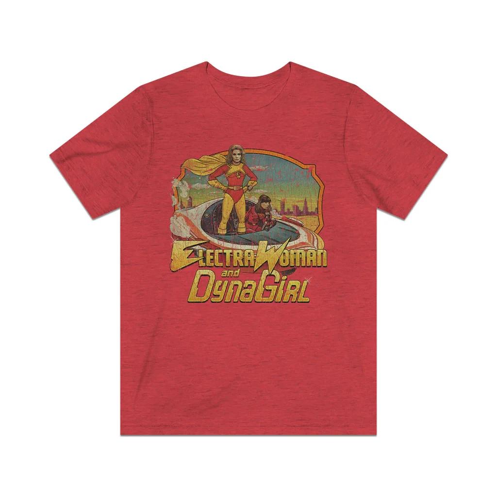 Electra Woman and Dyna Girl 1976 Vintage Men s T shirt L