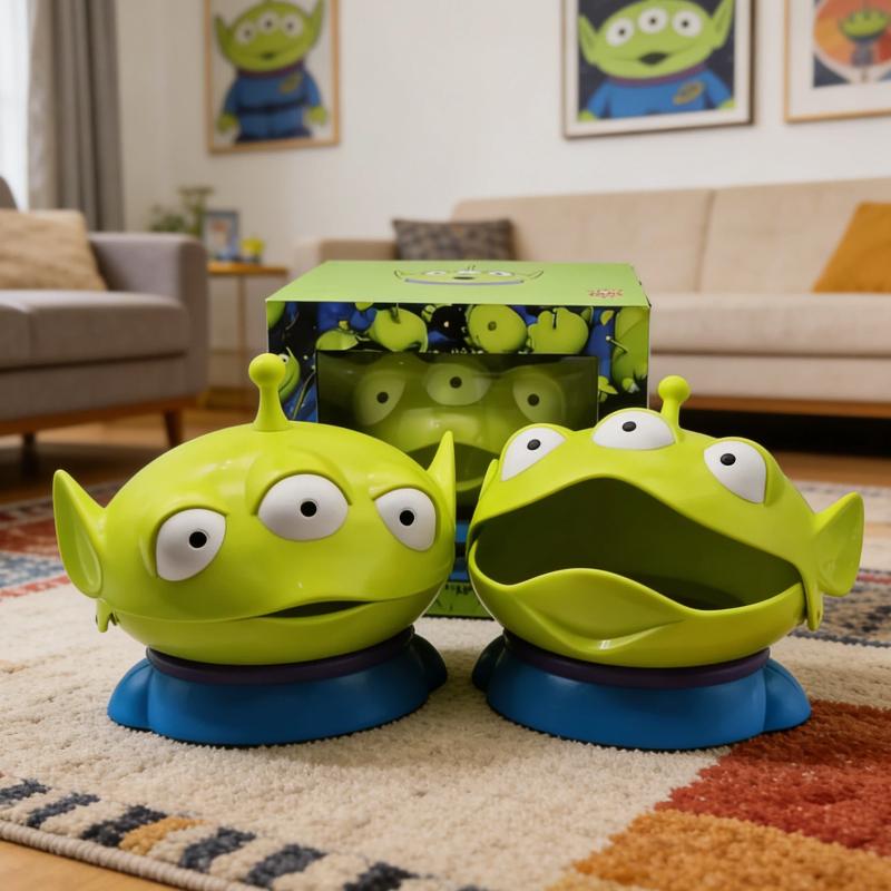 New Product Toy Alien Cute Storage Box Organizer Cartoon Little Character Collection Home Desktop Decoration Gift Box Birthday