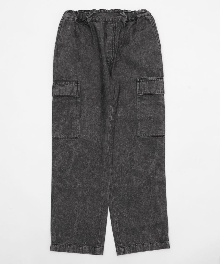 WEGO Denim Easy Cargo Junior Denim Size Denim Black Sonata Pants, Size, Pants, Streetwear, Men's, 160,
