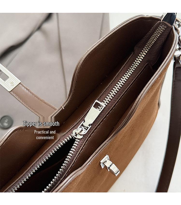 2025 Vintage Matná Minimalistická Velkokapacitní Taška Přes Tělo/Taška Přes Rameno