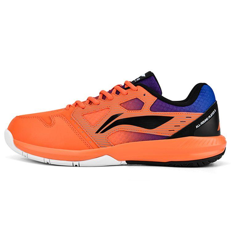 Li-Ning Light Feather Series Lightning Hero 1.0 Comfortable Non-Slip Breathable Low-Top Badminton Shoes Unisex Shoes Crimson Orange Black AYTT035-3