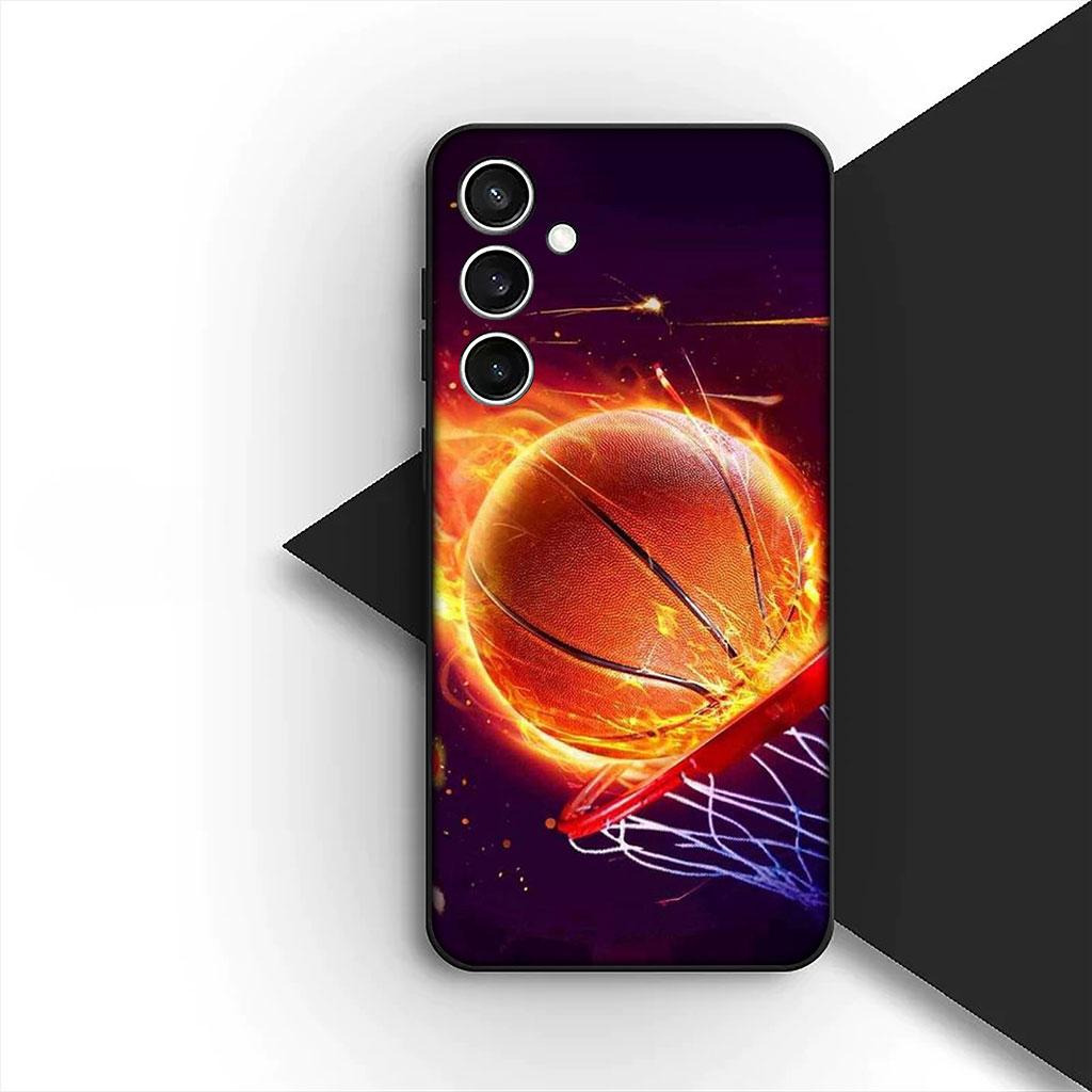 Number Football Basketball 10 24 Phone Cover Case for Samsung Galaxy A35 A36 A55 A26 A05 A06 A14 A50 A51 A53 A54 A12 A13 A23