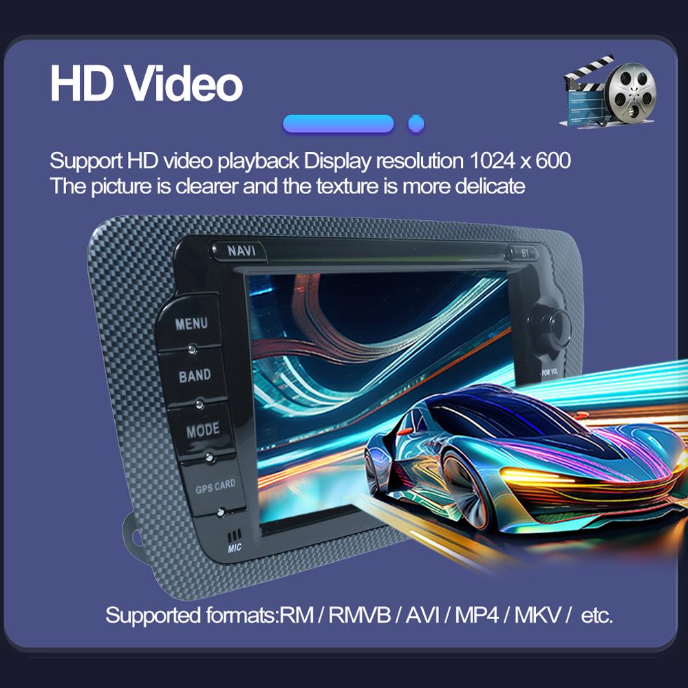 Autoradio Android pentru Seat Ibiza MK4 6j 2009-2013 Carplay Player Multimedia Unitate Principală Autoaudio 2Din Stereo Auto Navigație GPS 2+32GB