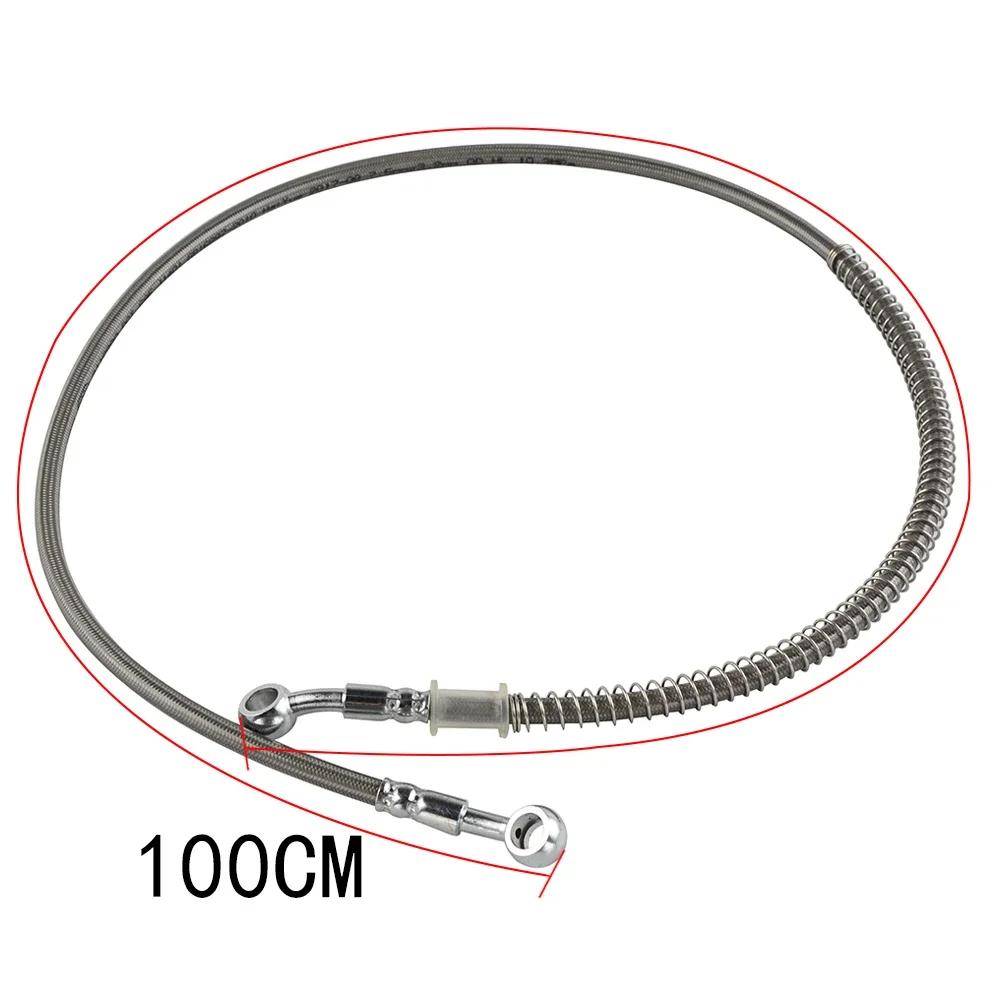39-140cm Universal Motorcycle Stainless Steel Braided Brake Hose Line Aperture 10mm (M10) Latiguillo Freno Moto