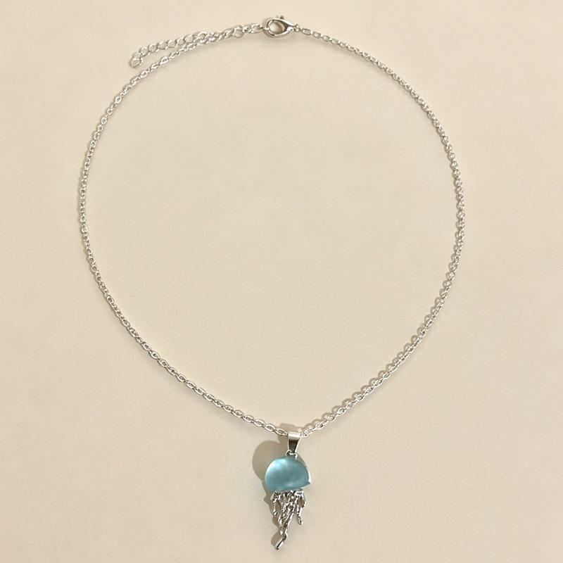 "Deep Sea Healing" Fresh Jellyfish Necklace - Romantic Summer Seaside Accessory