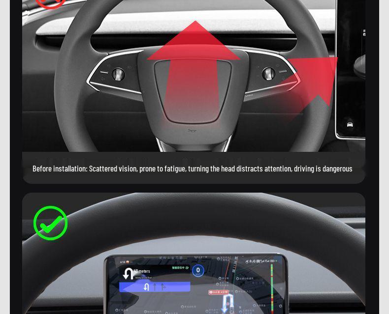 Refurbished Silicone Tesla Mobile Phone Holder for Model Y Dashboard Navigation