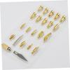 PLAFOPE Woodburning Tools Kit 22pcs Soldering Iron Tips for Special Carving Branding Decorative Patterns