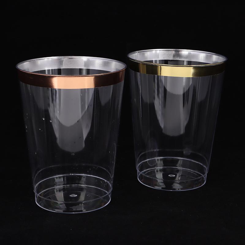 10Pcs 300Ml Phnom Penh Cup Hard Plastic Water Cup 10 Oz Plastic Wine Cups