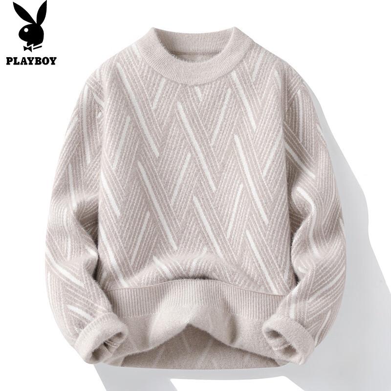 

PLAYBOY Men s Round Neck Knitted Sweater XL