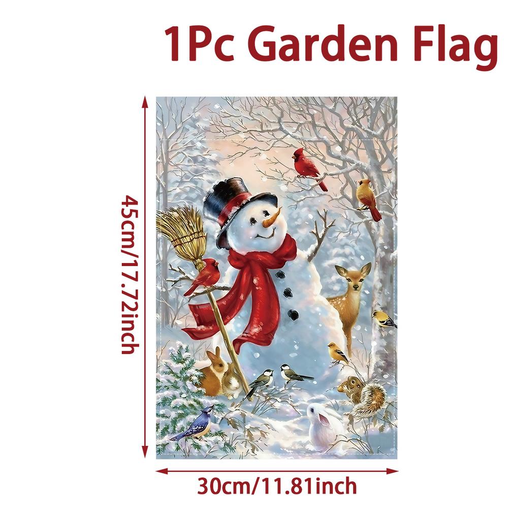 Christmas Garden Flag Merry Christmas Decoration for Home 2025 Navidad Natal Xmas Ornament Outdoor Yard Banner New Year Supplies