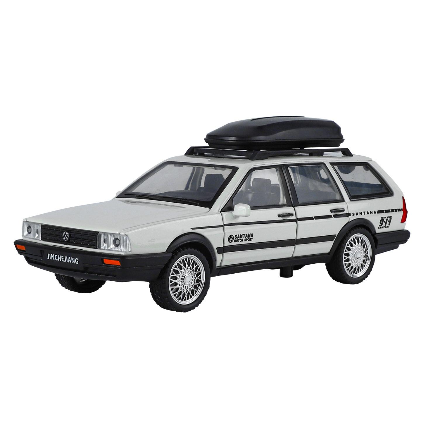 

1/32 Volkswagen Santana Універсал Сплав Модель Маслкара Звук і Світло Відтягування Дитяча Іграшка Колекційні Предмети Подарунок на День Народження білий