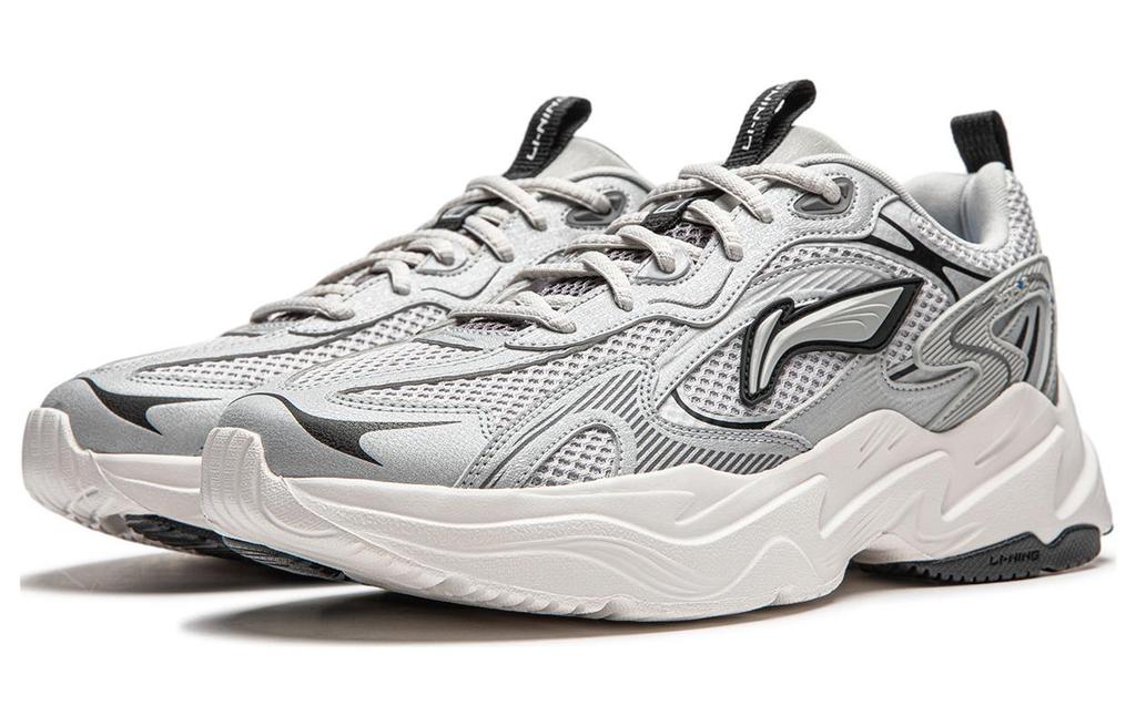 Li Ning Meteor Low top Casual Shoes Men's Silver Gray AGCU121-2
