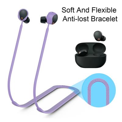 Bluetooth-compatible Earphone Anti-Lost Straps Colorful Flexible Silicone Neck-Mounted Sports Lanyard Cord for Earbud Anti-Lost Accessories for Sony