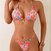 Print Two Piece Bikini Fashion Sexy For Beach And Hot Spring Holiday