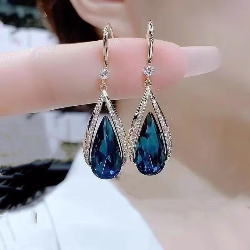 925 Silver Needle Geometric Pearl Earrings For Women Fashion Earrings Flowing Tassel Earrings Elegant Jewelry
