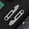 Compactly Titaniums Camping Tool Keychain Screwdriver Bottle Opener Multifunctional Ruler Portable Outdoor Accessory