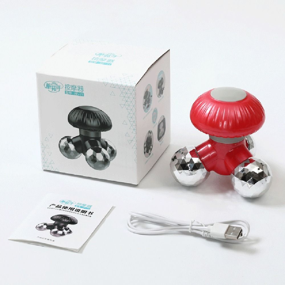 Arm Leg Relaxation with 3 Kneading Massage Heads Mini Massager Body Care Tool Vibrating Massager