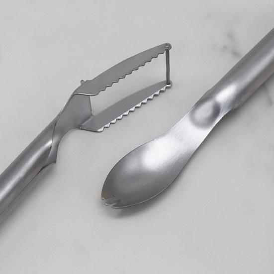 Watermelon Slicer Stainless Steel Fruit Watermelon Fork Slicer Cutter Dual Head Tool for Cubes Melon Pineapple