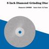 8 Inch 200mm Single Side Diamond Coated Flat Lap Wheel Polishing Wheels Jewelry Grinding Polished Disc 46-2000 Grit