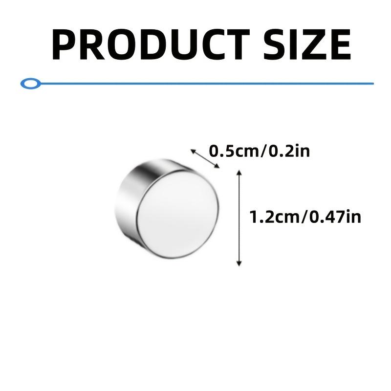 10pcs 12X5Mm Round Magnet, Magnet Sheet 12*5Mm, Suitable for Refrigerator, Kitchen, Storage