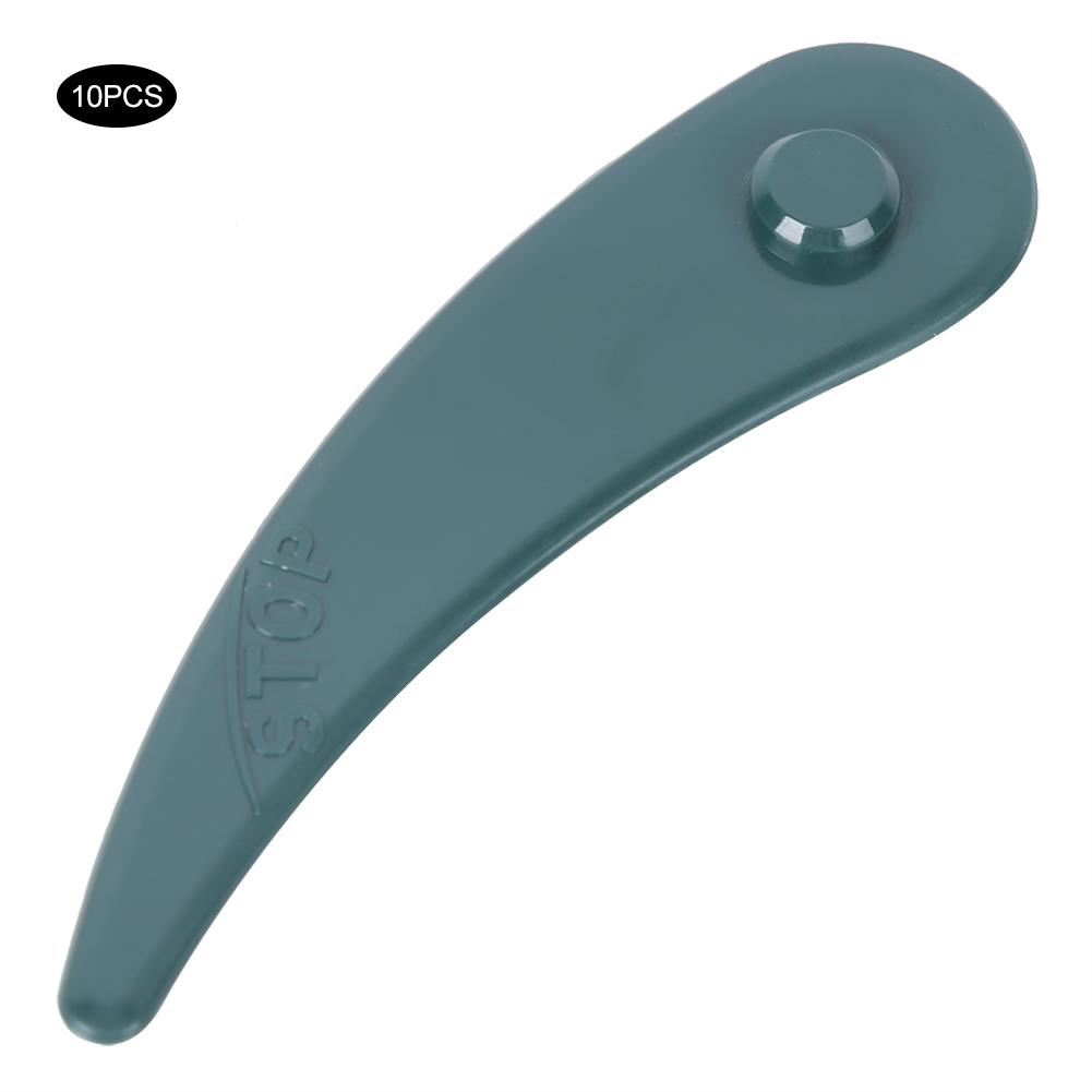 10PCs Lawn Mower Blade Plastic Gardening Accessory Versatile for Bosch ART 23‑18 Li   26‑18Li