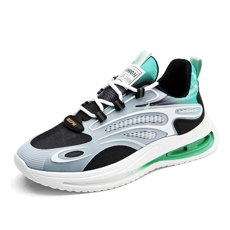 Men's Thick Sold Sports and Casual Shoes Are Lightweight  Slip Resistant  Wear-resistant  and Suitable for All Seasons Outdoors