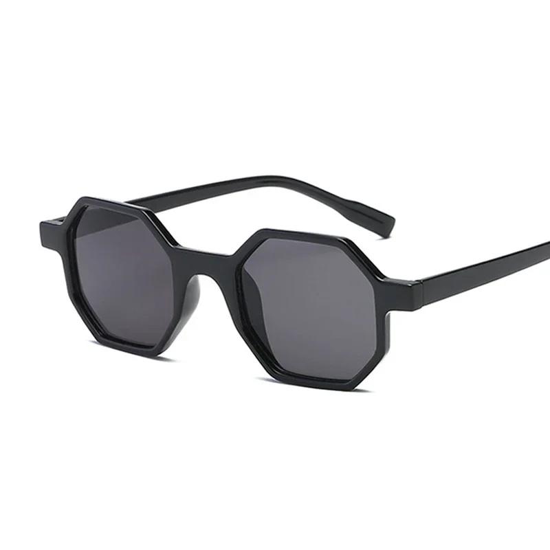 Retro Style Sunglasses UV400 Male Green Brown Polygon Ladies Sun Glasses for Men Summer New Eyewear