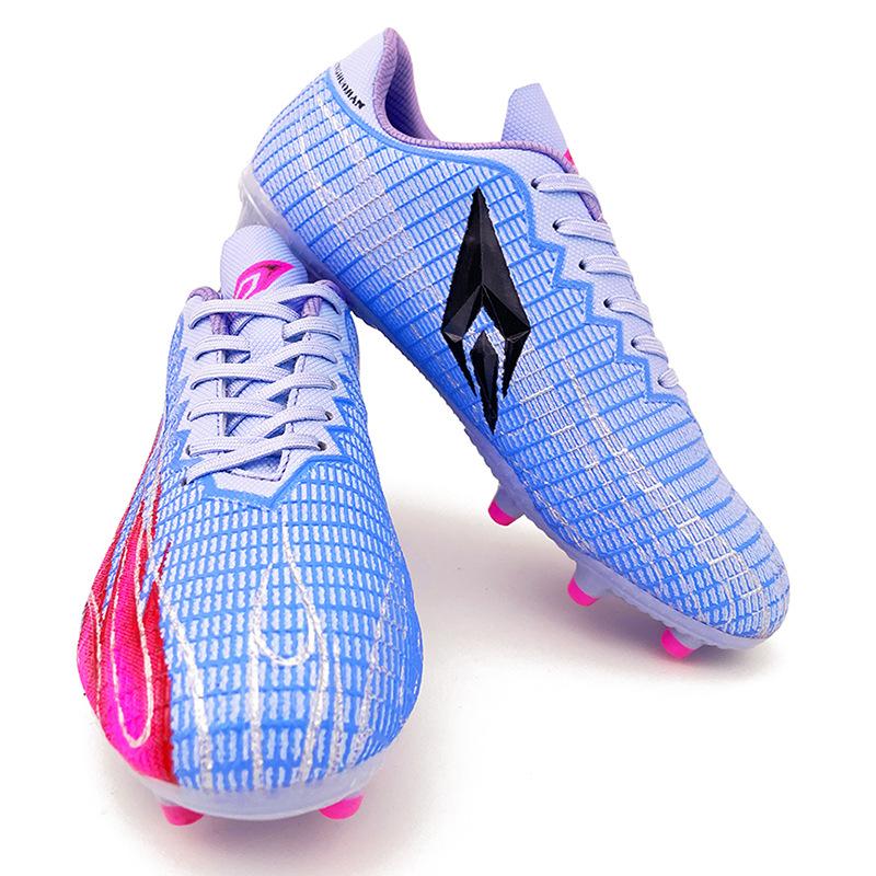 Football Shoes Tf Broken Nails Artificial Turf AG Nails Leather Feet Youth Students Boys and Girls Outdoor Training Shoes