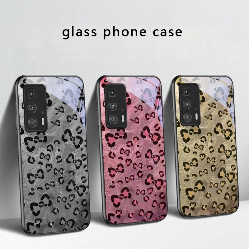 Abstract Leopard Print For Motorola Moto Edge 20 Lite 30 Pro 40 Neo 50 Ultra G45 G54 G55 G75 G84 G85 G Play 23 Glass Phone Case