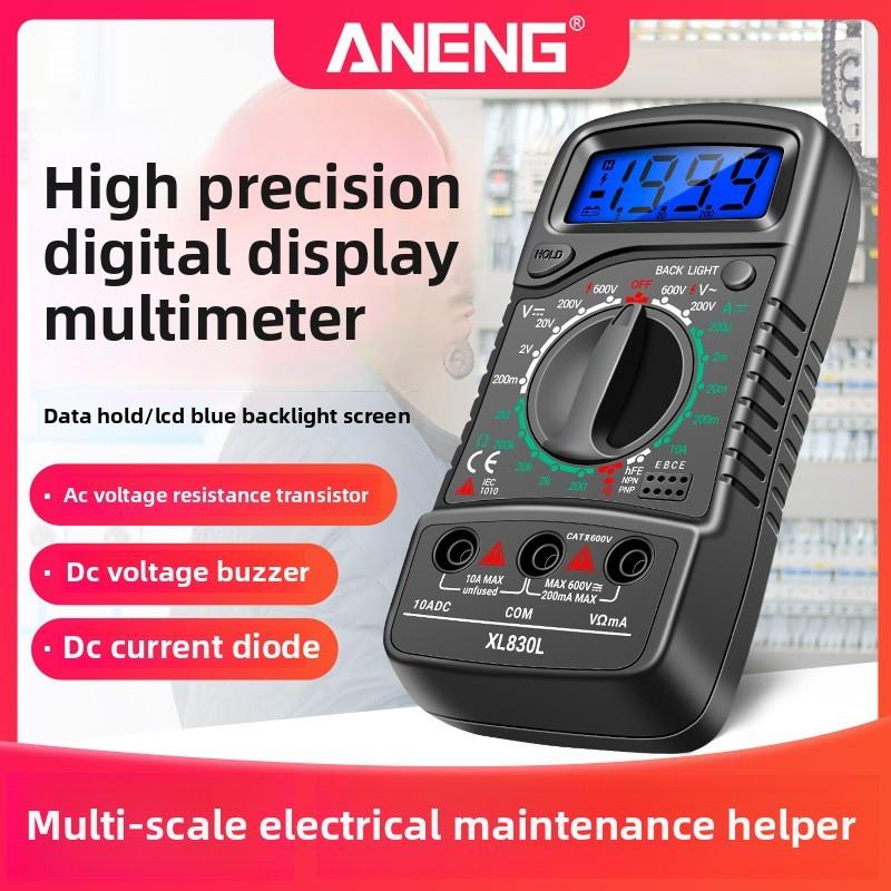 ANENG XL830L Digital Multimeter High-precision Voltage Current Meter Intelligent Portable Small Multimeter Transistor Data Hold