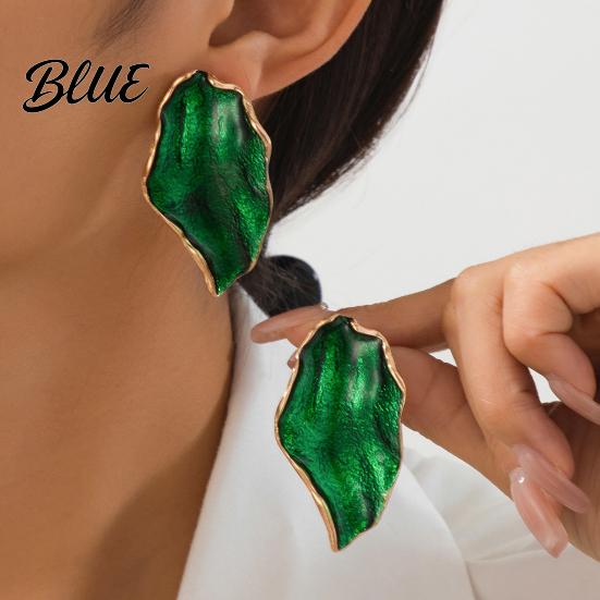 Timeless High-end Texture Earrings 1 Pair Women Multi-Layer Fired Colorful