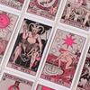 Baralho de Cartas de Tarô Rider Waite Rosa Conjunto para Iniciantes Baralho de Adivinhação Profecia Festa em Família Jogo de Tabuleiro Carta do Destino Jogo de Adivinhação