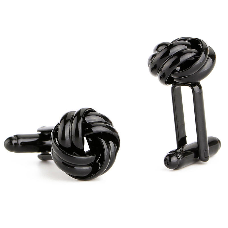 1Pair Men'S Suits Shirt Knot Twisted Cufflinks Wedding Business Cuff Links Gift