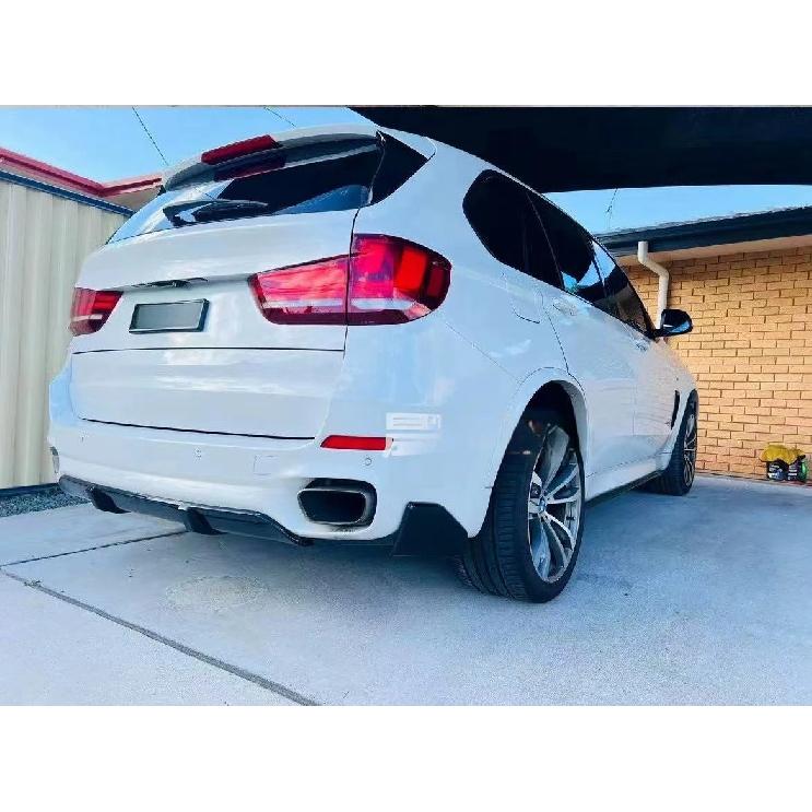 2013 To 2019 for BMW F15 X5 Models MT Version To MP Style Rear Bumper Lip Spoiler Splitter Diffuser Cover Auto Parts Modified