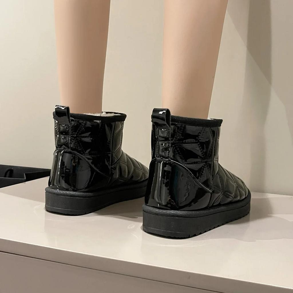 Fashion Female Booties Shoes New In Winter 2024 Ladies Ankle Snow Boots Spring Autumn Hot Large Size Warm Waterproof Non Slip Protective