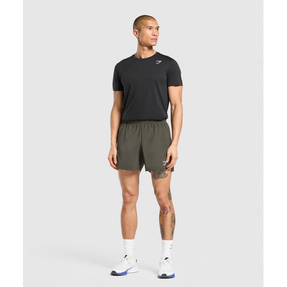 Gymshark Sport  5  Shorts Strength Green Utility Green A1b3m Ecj0
